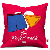 Sexy Shorts & Panty Coupled Pink Cushion Cover